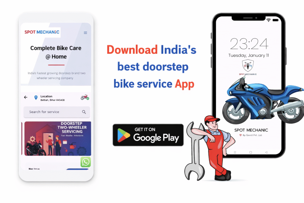 India's best doorstrep bike service Site